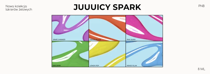 Przedstawiamy nową, soczystą, limitowaną kolekcję lakierów hybrydowych PNB Juicy Spark!
