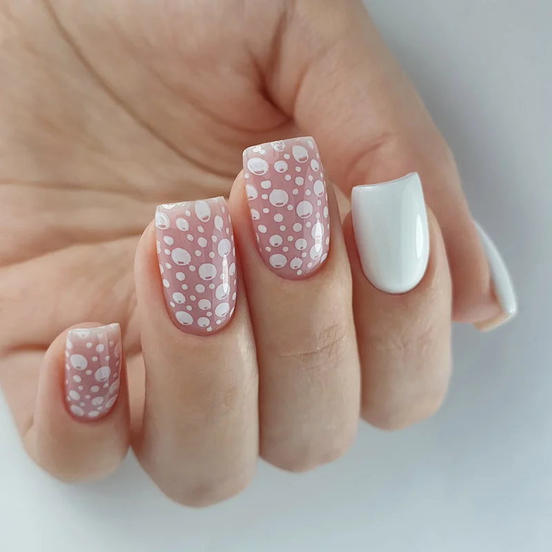 Baza hybrydowa z włóknami nylonowymi  UV/LED Revital Fiber Base PNB, Porcelain Pink, HEMA FREE, 17 ml