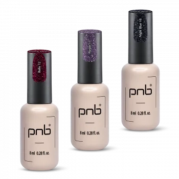 Reflective nail gels polish