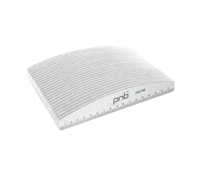 Set of nail files-rulers PNB 100/180, half circle, 25 pcs.