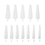 Tipsy do wielokrotnego użytku / Górne formy Reusable Upper Arched Nail Forms PNB, 120 szt